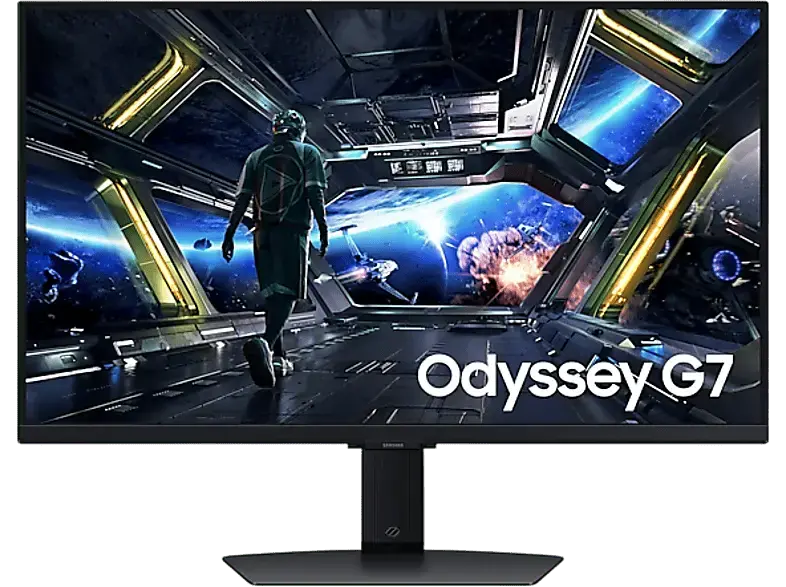 Samsung Odyssey G7 S27DG702EU 27 Zoll Gaming Monitor, UHD 4K, 1 ms Reaktionszeit, 350 cd/m², 144 Hz, Schwarz