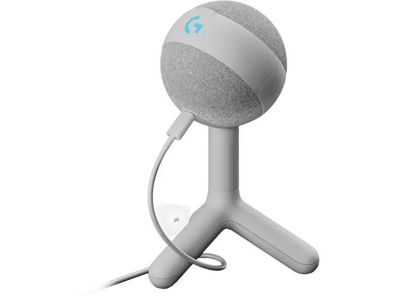 Logitech G Yeti Orb Lightsync, RGB Gaming USB-Mikrofon und Blue VO!CE, USB, Weiß; USB-Gaming-Mikrofon
