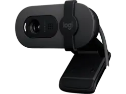 LOGITECH Brio 100 Full HD-Webcam mit 1080p und Belichtungskorrektur, Abdeckblende, Mikrofon, USB, Grafit