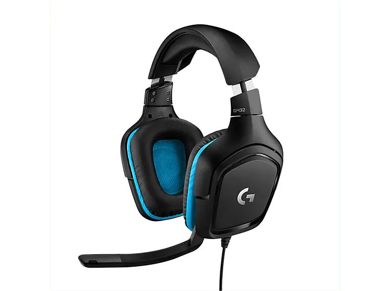 LOGITECH G G432 Lightspeed, Kabelloses Gaming Headset, 7.1 Surround Sound, Lightsync RGB, Schwarz