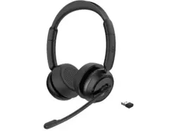 ISY IHS-8300 Kabelloses ANC Office Headset, Bluetooth, Schwarz; Kabelloses ANC-Office-Headset