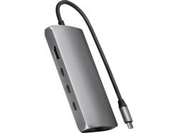 SATECHI USB-C Multiport Adapter 8K mit Ethernet V3, Grau