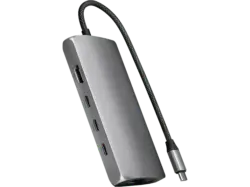 SATECHI USB-C Multiport Adapter 8K mit Ethernet V3, Grau