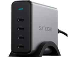 SATECHI 165W USB-C 4-Port PD GaN Charger, Schwarz/Grau; Ladegerät