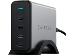 SATECHI 165W USB-C 4-Port PD GaN Charger, Schwarz/Grau; Ladegerät
