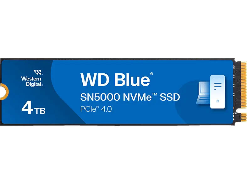SandISK Blue® SN5000 NVMe™ PCIe® Gen4 Festplatte intern, 4 TB SSD, Blau