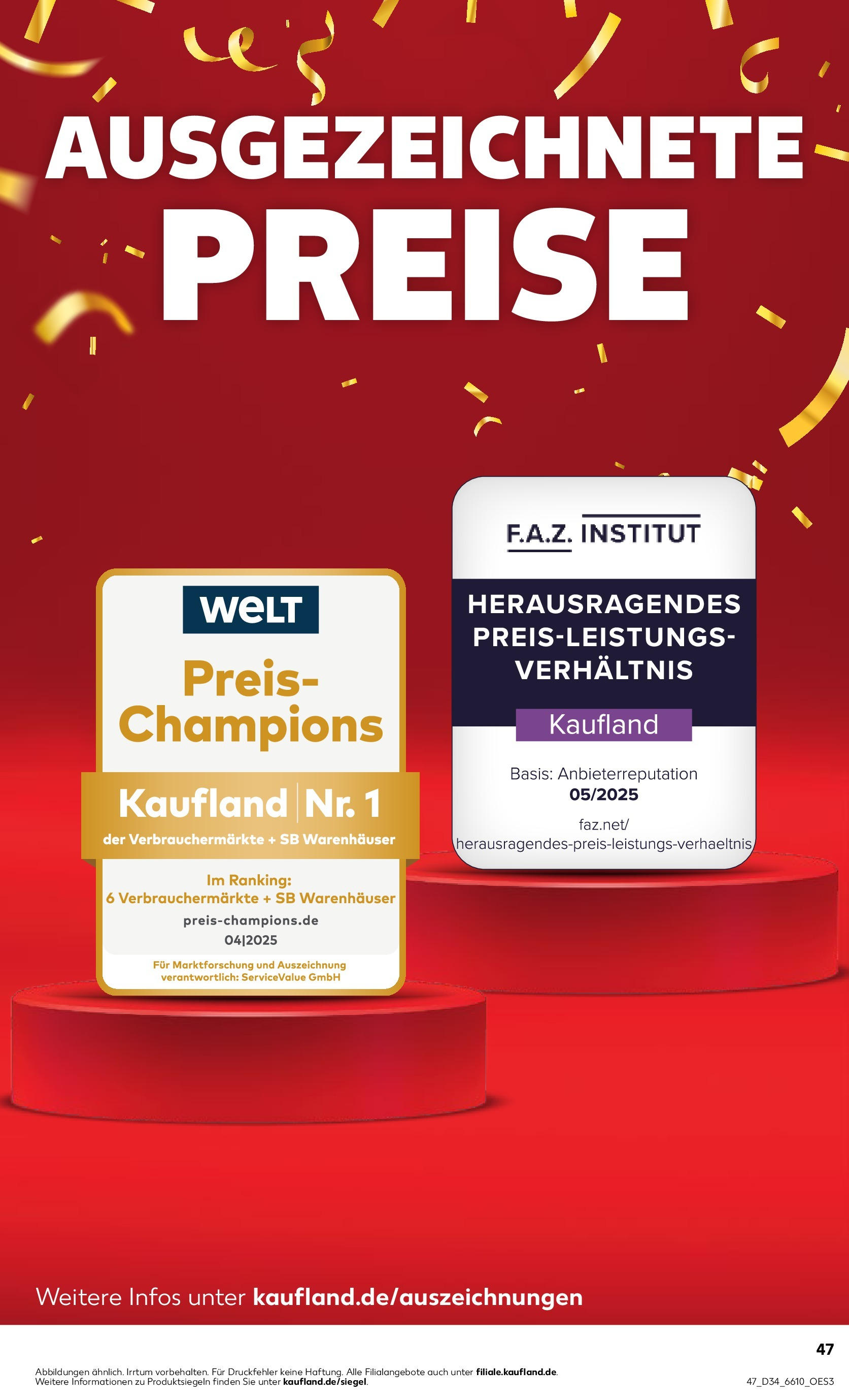 Prospekt Kaufland ab 20.08.2025 » Angebote Online zum Blättern | Seite: 47