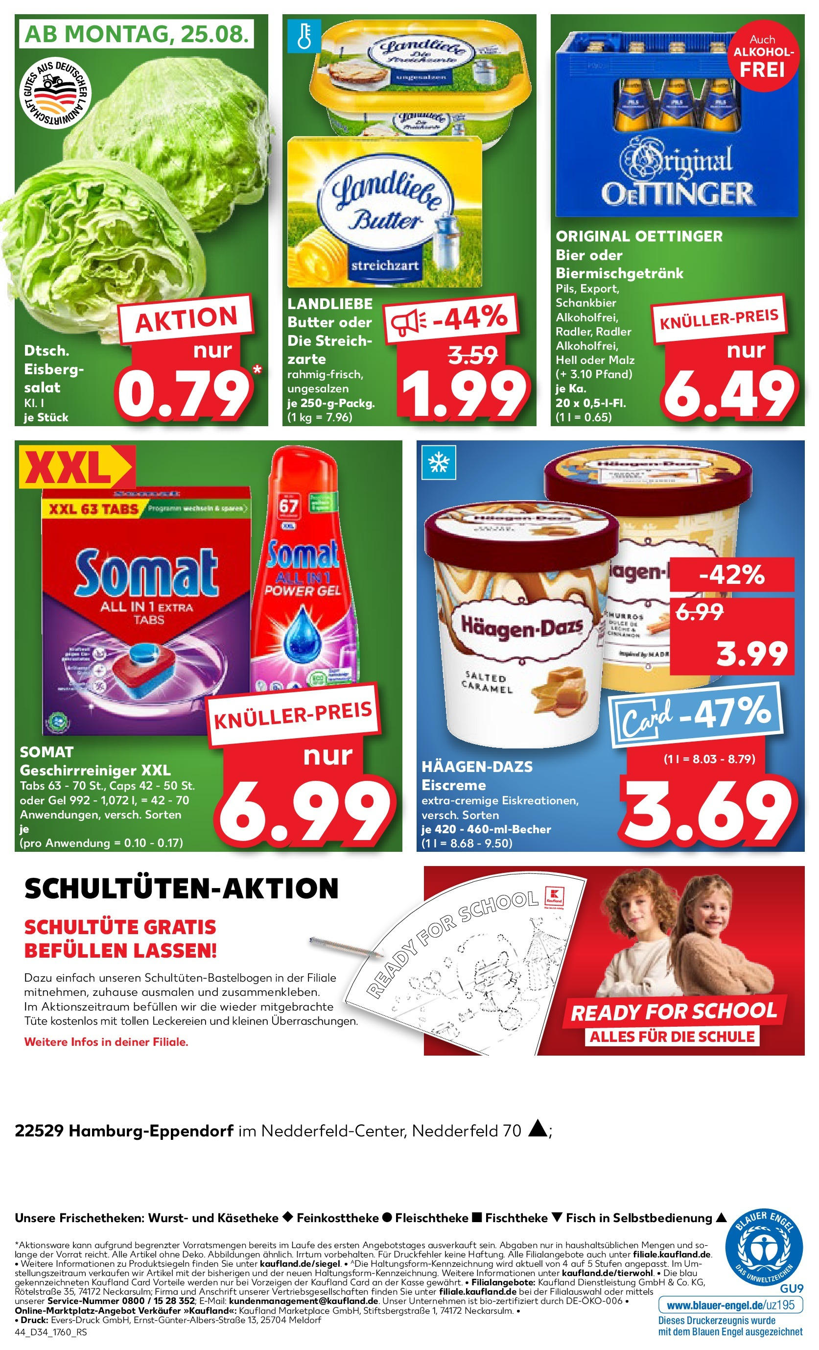 Prospekt Kaufland ab 21.08.2025 » Angebote Online zum Blättern | Seite: 44 | Produkte: Butter, Bier, Landliebe butter, Radler