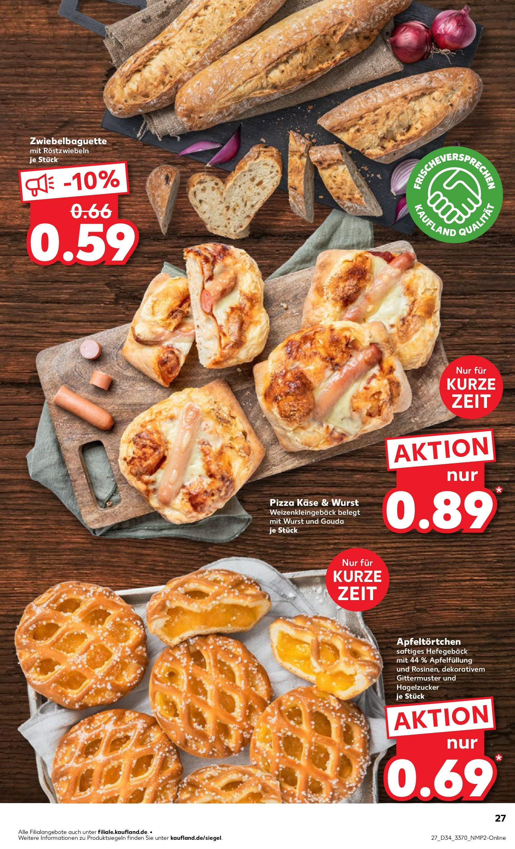 Prospekt Kaufland ab 21.08.2025 » Angebote Online zum Blättern | Seite: 27 | Produkte: Käse, Baguette, Apple, Wurst