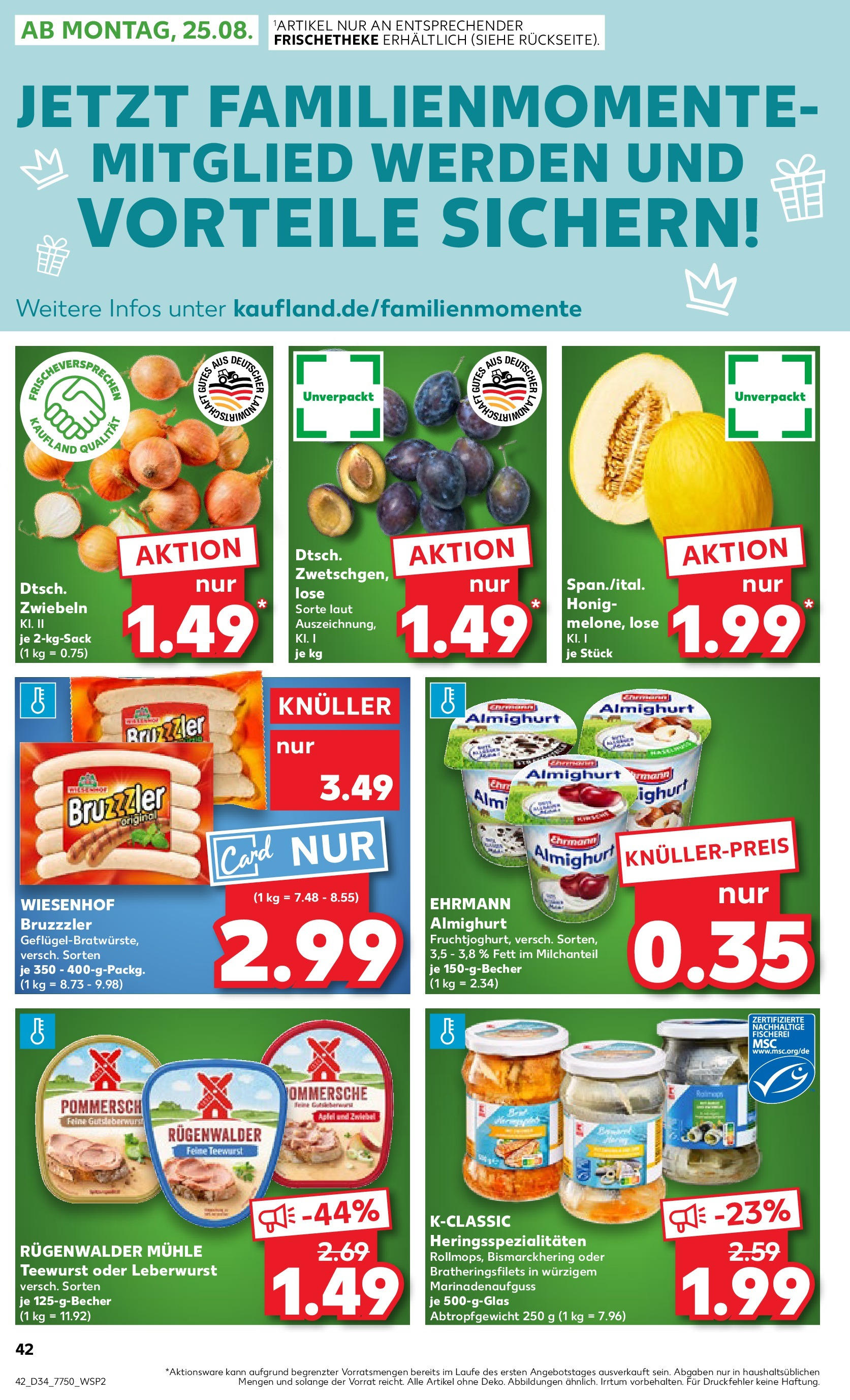 Prospekt Kaufland ab 20.08.2025 » Angebote Online zum Blättern | Seite: 42