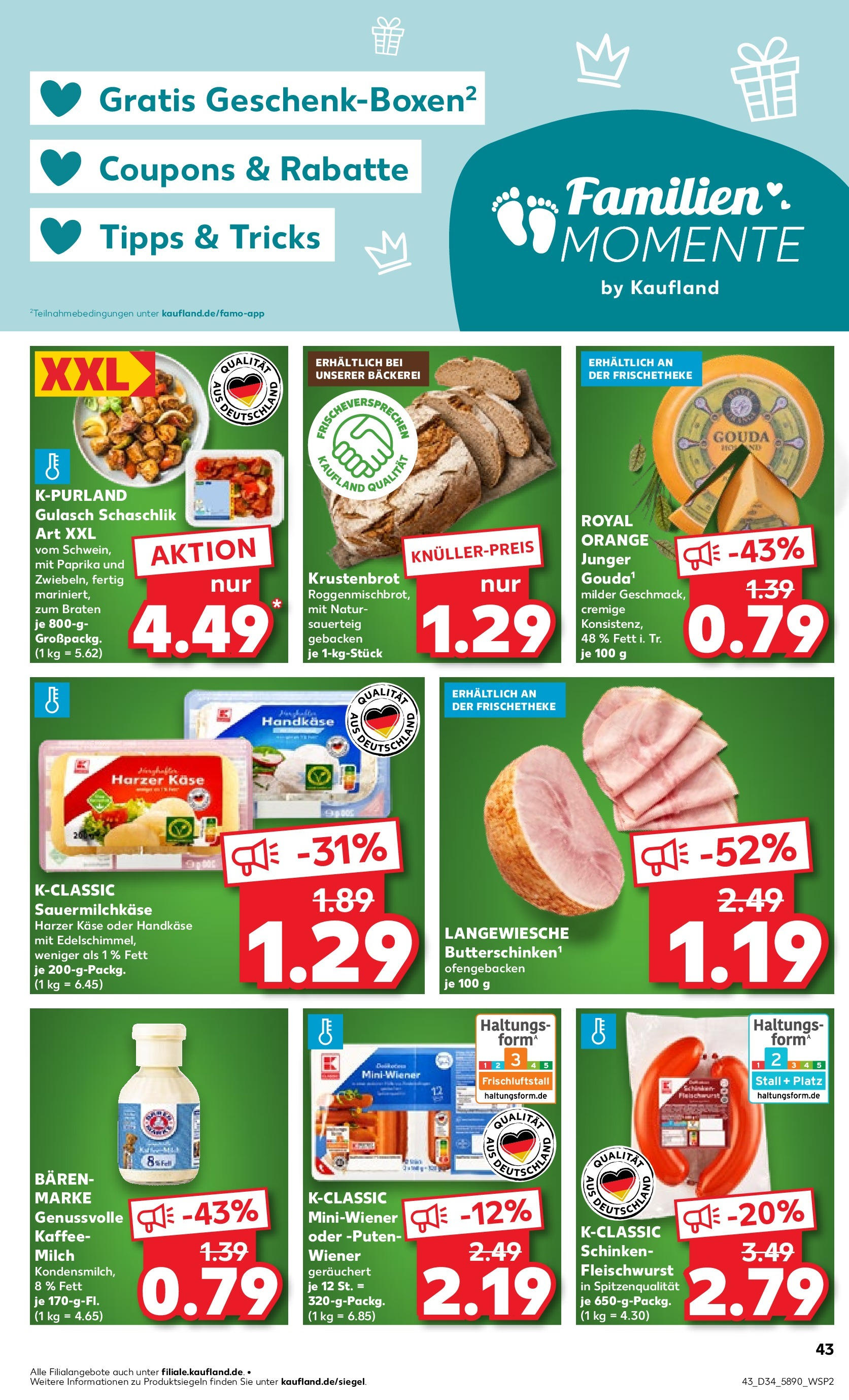 Prospekt Kaufland ab 21.08.2025 » Angebote Online zum Blättern | Seite: 47 | Produkte: Bäckerei, Käse, Kaffee, Paprika