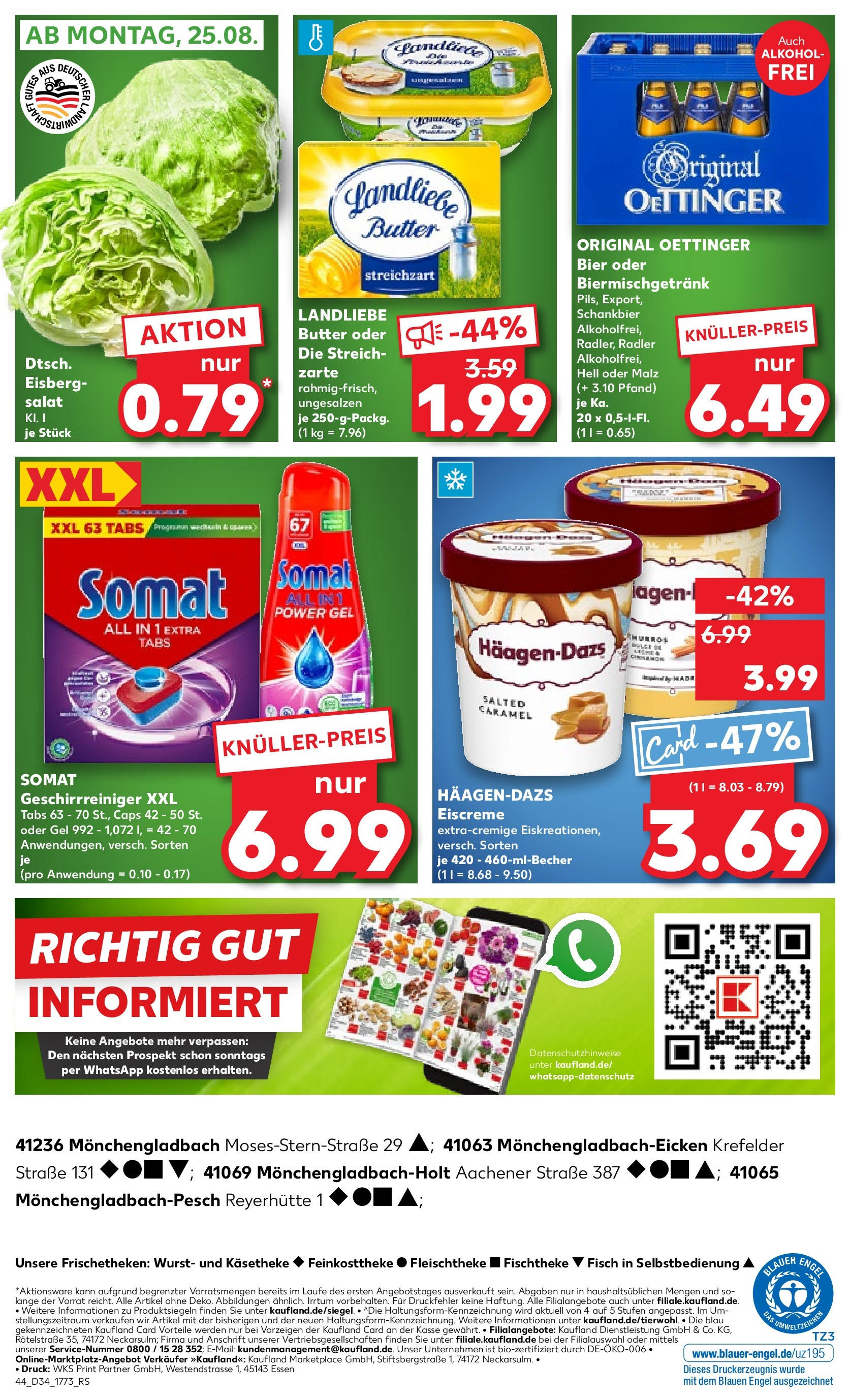 Prospekt Kaufland ab 21.08.2025 » Angebote Online zum Blättern | Seite: 48 | Produkte: Oettinger, Radler, Wurst, Salat