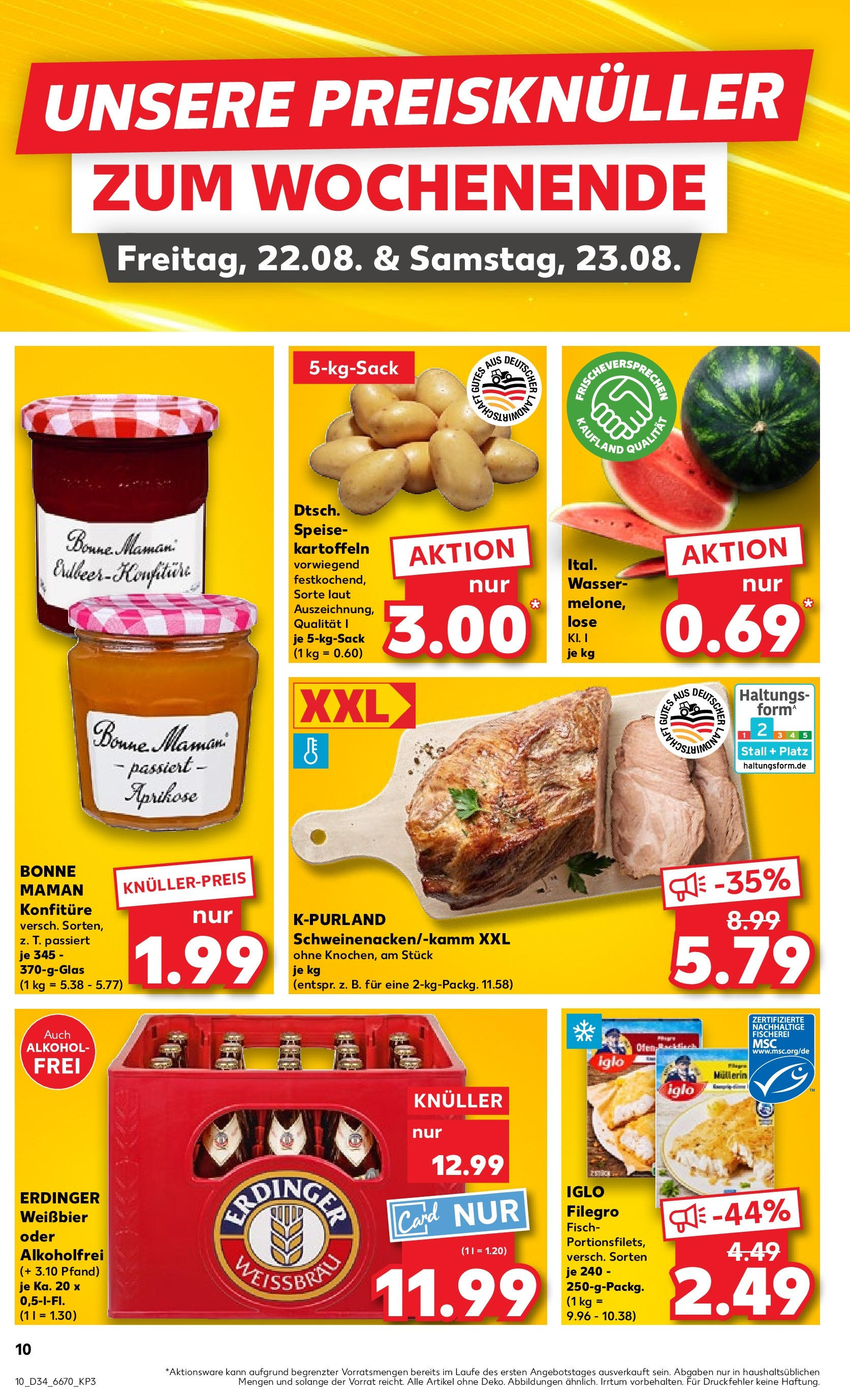 Prospekt Kaufland ab 21.08.2025 » Angebote Online zum Blättern | Seite: 14 | Produkte: Erdinger, Weißbier, Fisch, Bonne maman