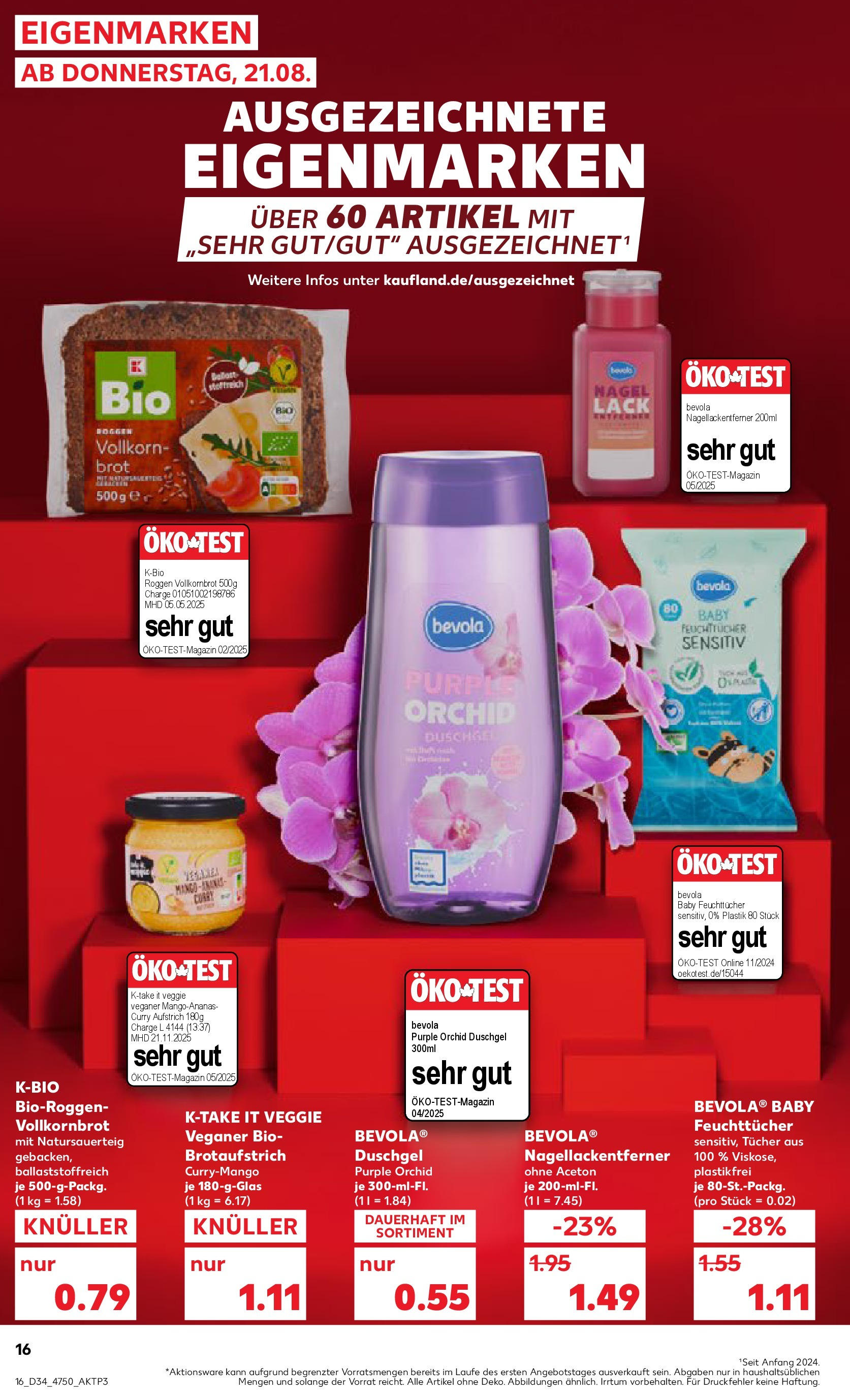 Prospekt Kaufland ab 20.08.2025 » Angebote Online zum Blättern | Seite: 16