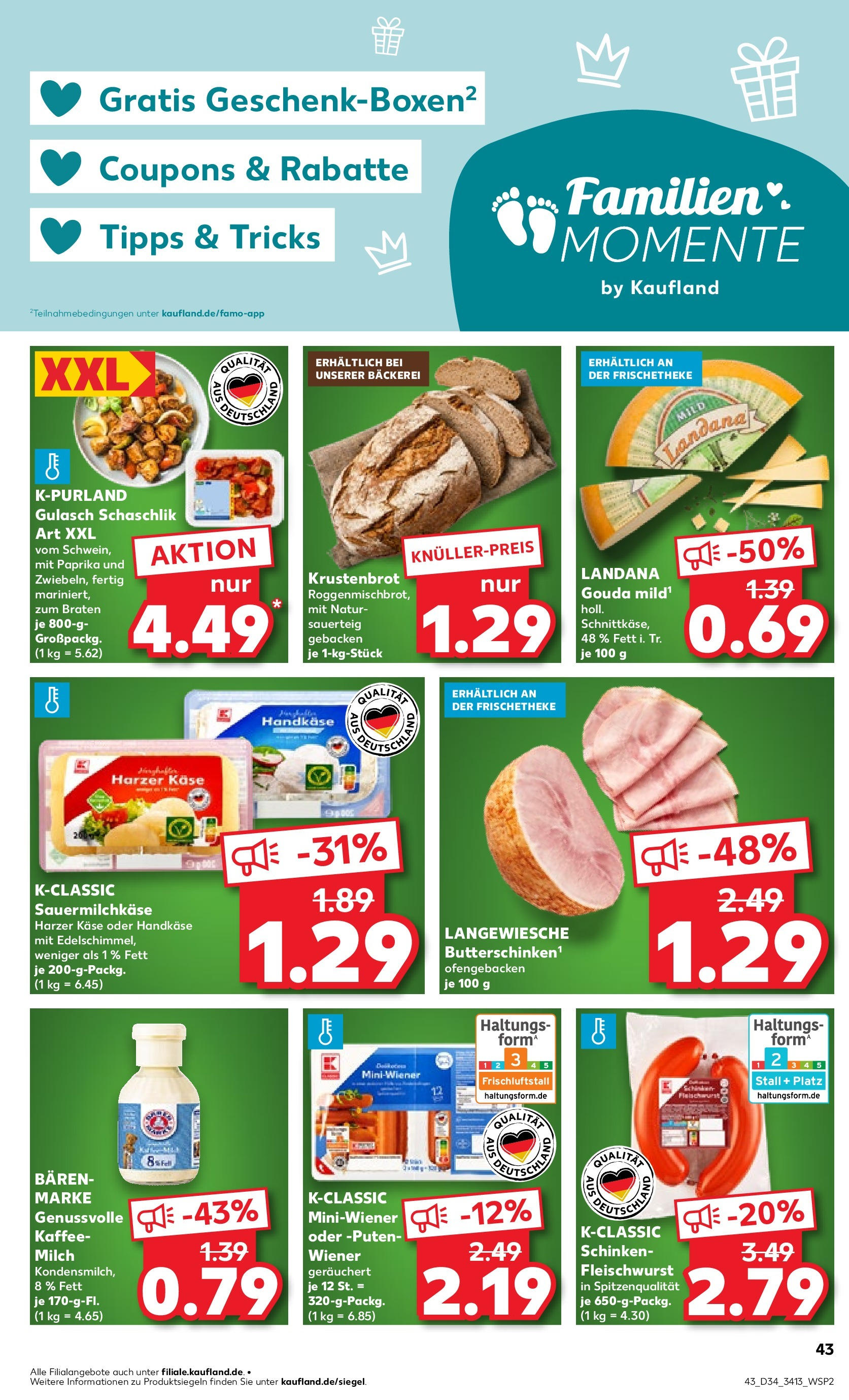 Prospekt Kaufland ab 21.08.2025 » Angebote und Werbung Online | Seite: 47 | Produkte: Bäckerei, Käse, Paprika, Schinken Prospekt Kaufland ab 21.08.2025 » Angebote Online zum Blättern | Seite: 47 | Produkte: Bäckerei, Käse, Paprika, Schinken