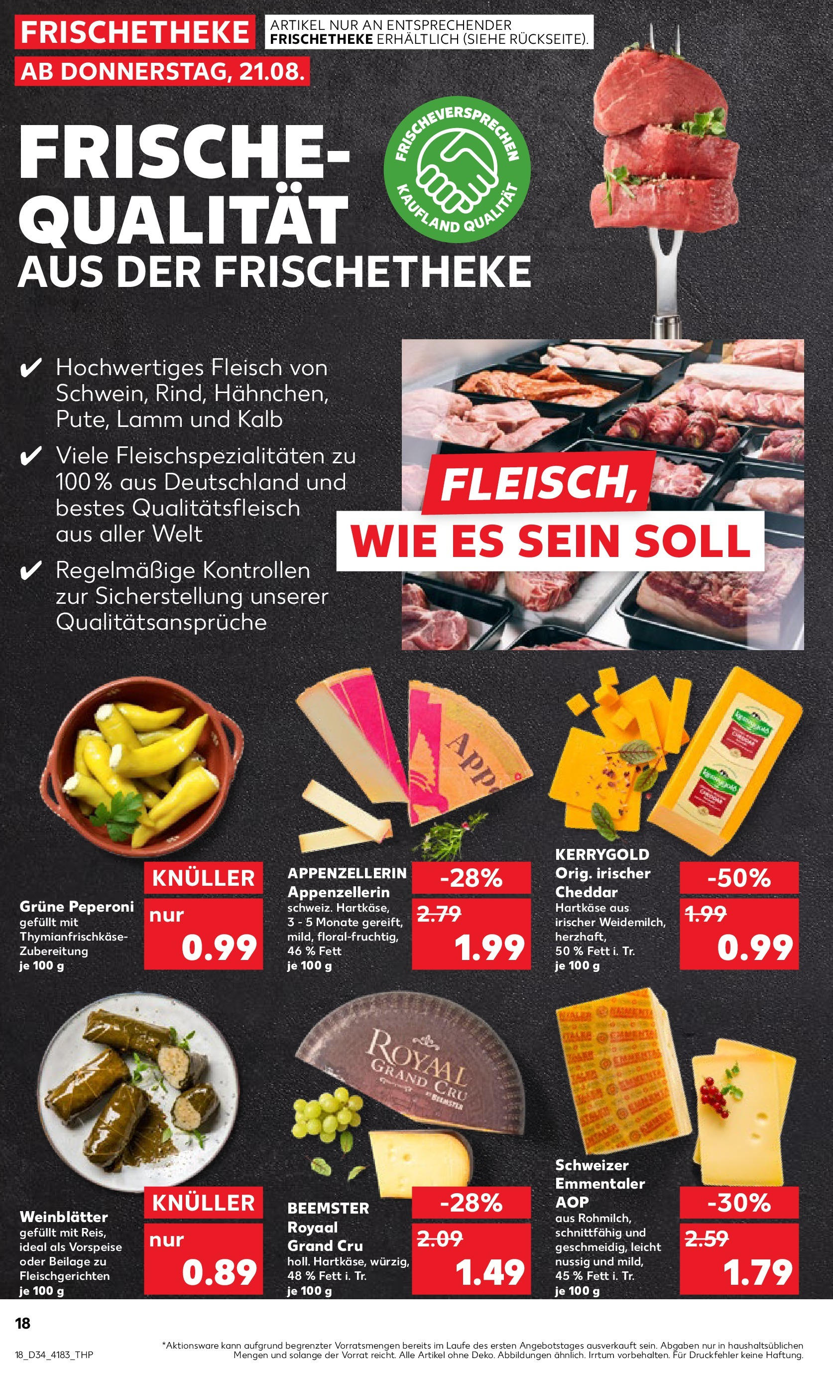 Prospekt Kaufland ab 21.08.2025 » Angebote Online zum Blättern | Seite: 18 | Produkte: Fleisch