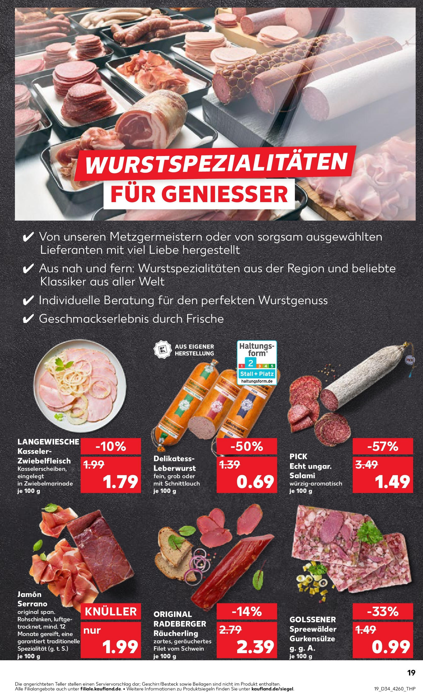 Prospekt Kaufland ab 21.08.2025 » Angebote Online zum Blättern | Seite: 19 | Produkte: Salami
