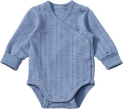 ALANA Wickelbody Langarm mit Mitwachsfunktion, blau, Gr. 62/68