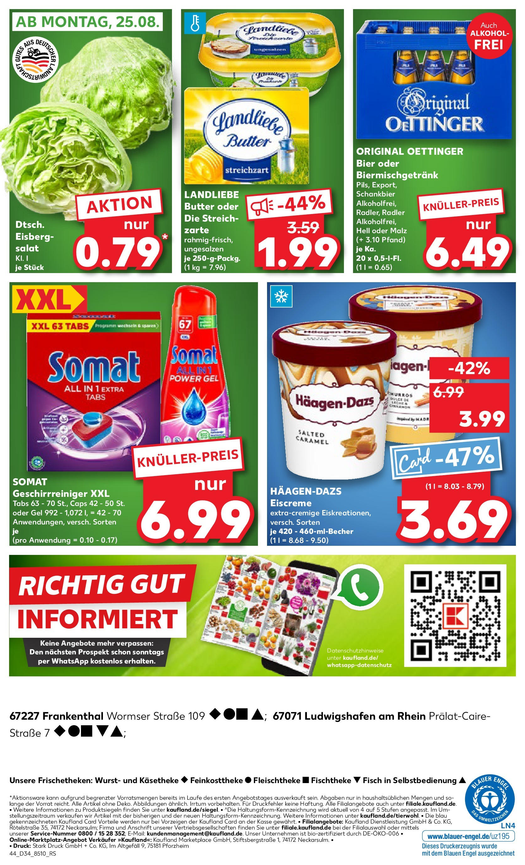Prospekt Kaufland ab 21.08.2025 » Angebote und Werbung Online | Seite: 44 | Produkte: Bier, Oettinger, Fisch, Wurst Prospekt Kaufland ab 21.08.2025 » Angebote Online zum Blättern | Seite: 44 | Produkte: Bier, Oettinger, Fisch, Wurst