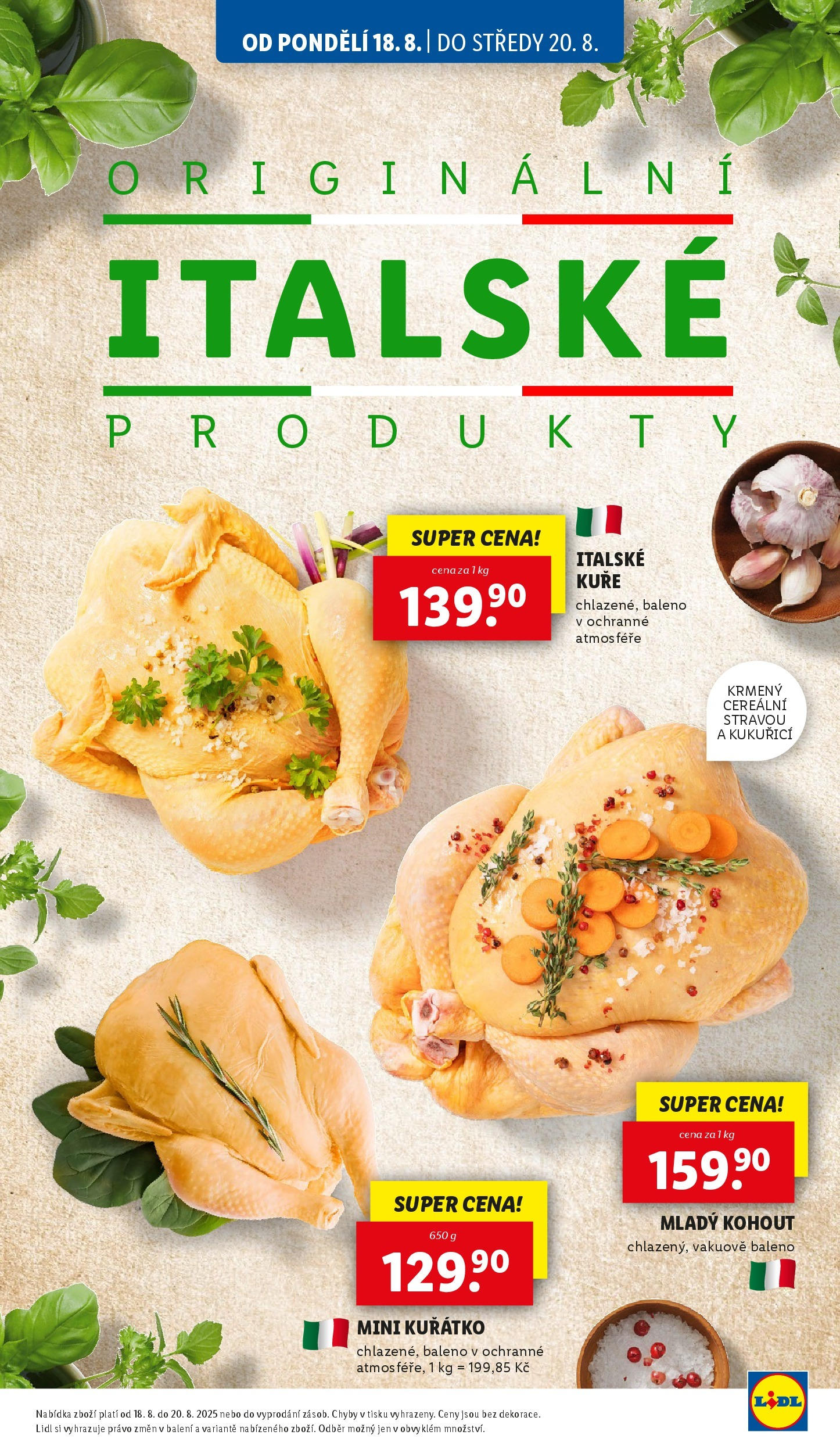 Lidl leták od 19.08.2025 - Nový akční leták | Strana: 13 | Produkty: Kuře