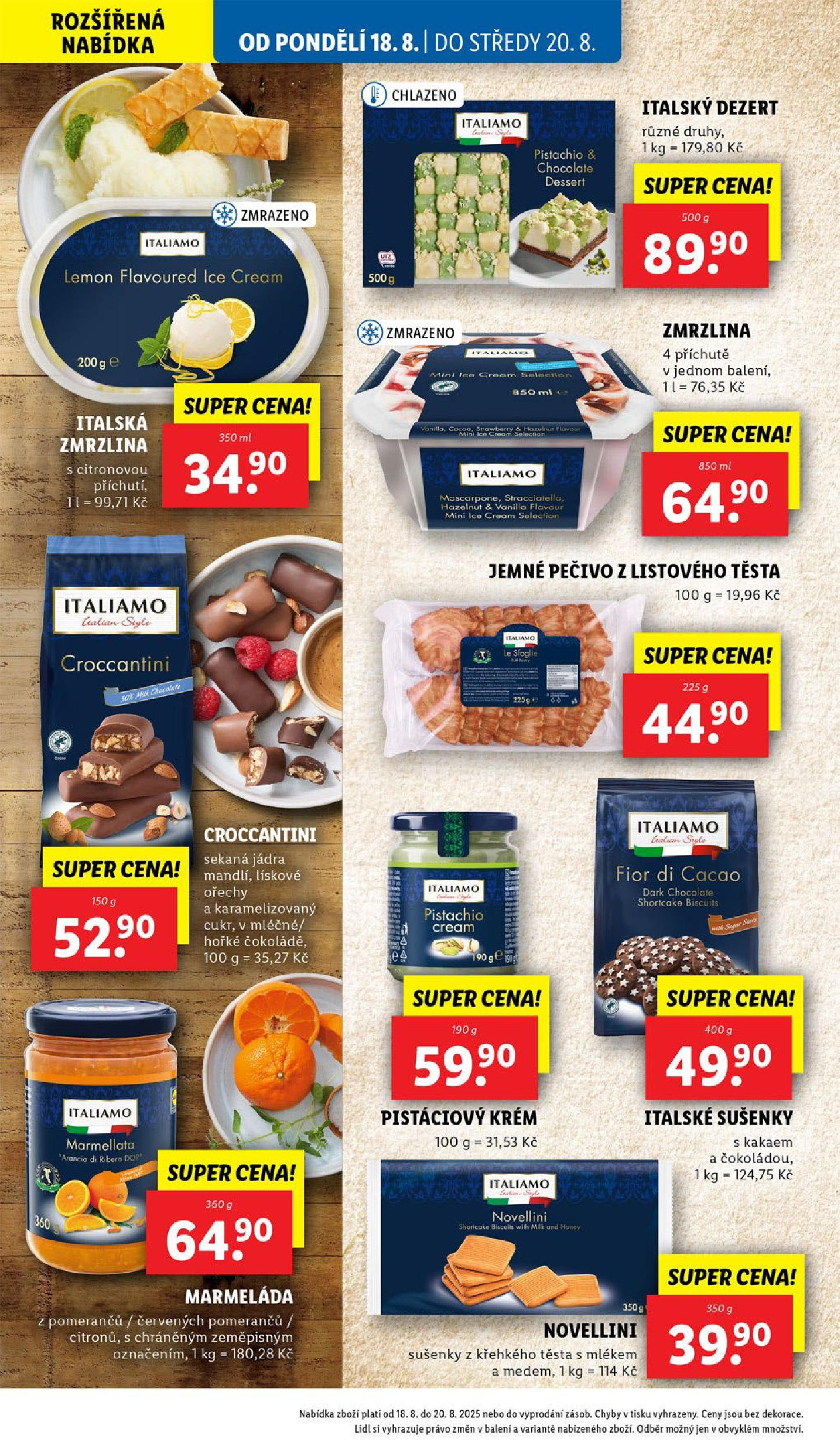 Lidl leták od 19.08.2025 - Nový akční leták | Strana: 24 | Produkty: Ořechy, Krém, Zmrzlina, Pečivo