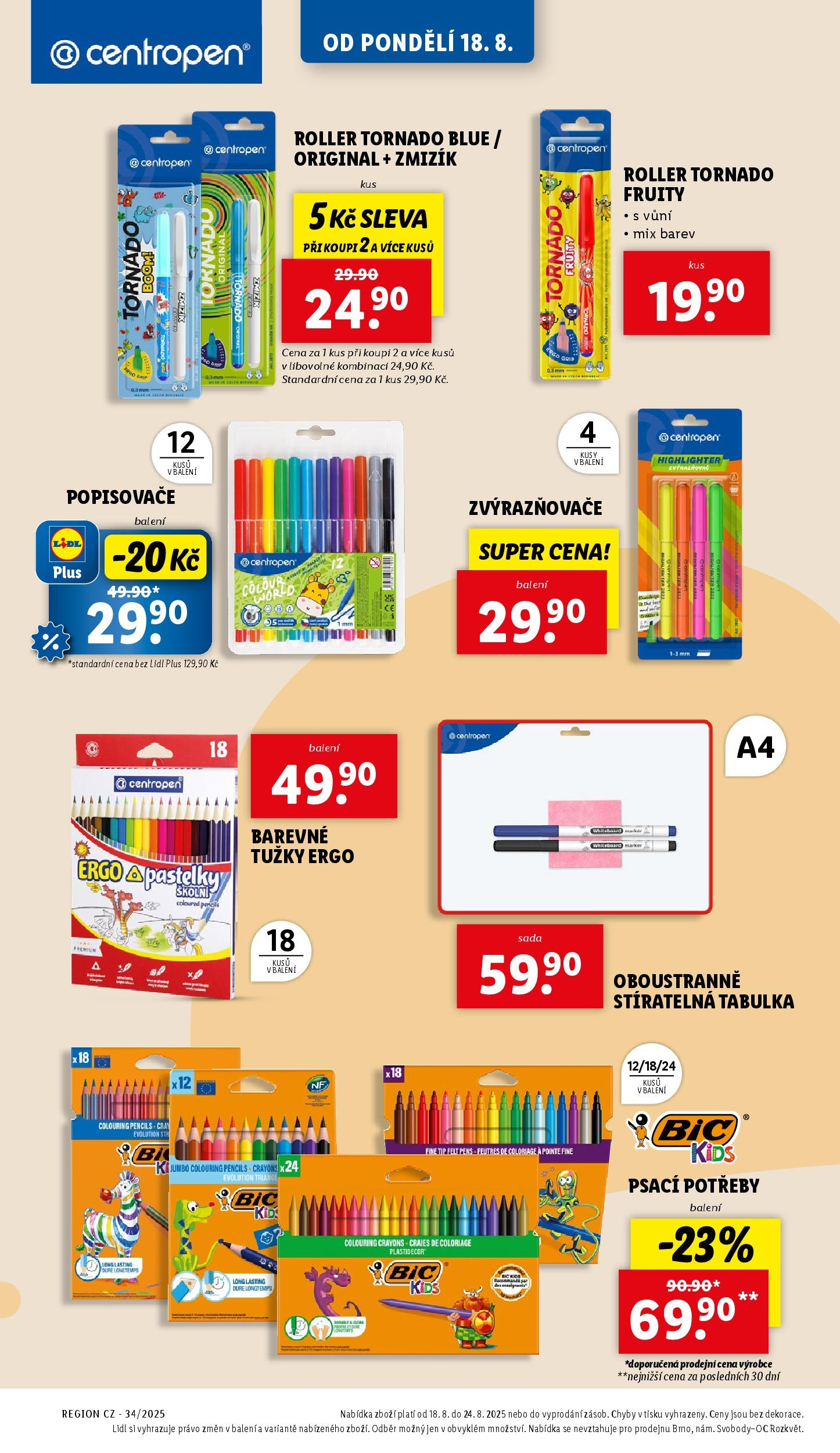 Lidl leták od 19.08.2025 - Nový akční leták | Strana: 6 | Produkty: Pastelky