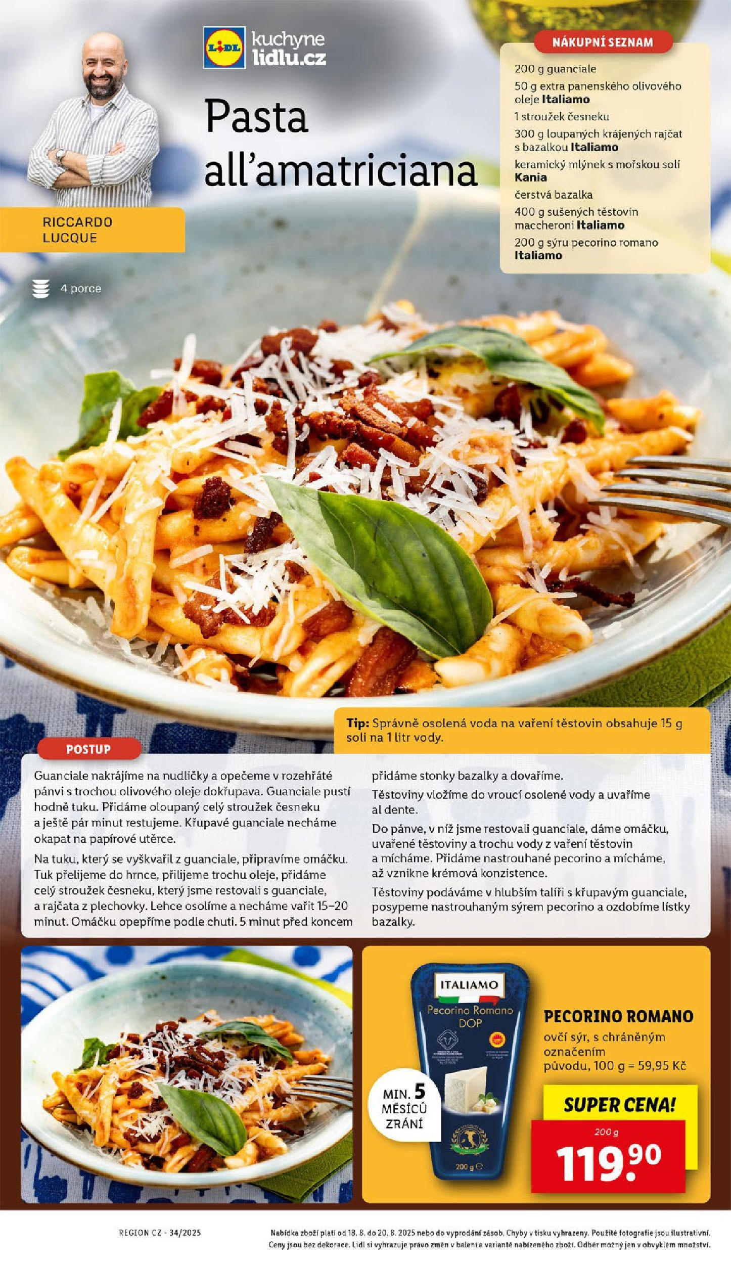 Lidl leták od 19.08.2025 - Nový akční leták | Strana: 51 | Produkty: Voda, Rajčata, Těstoviny, Mlýnek