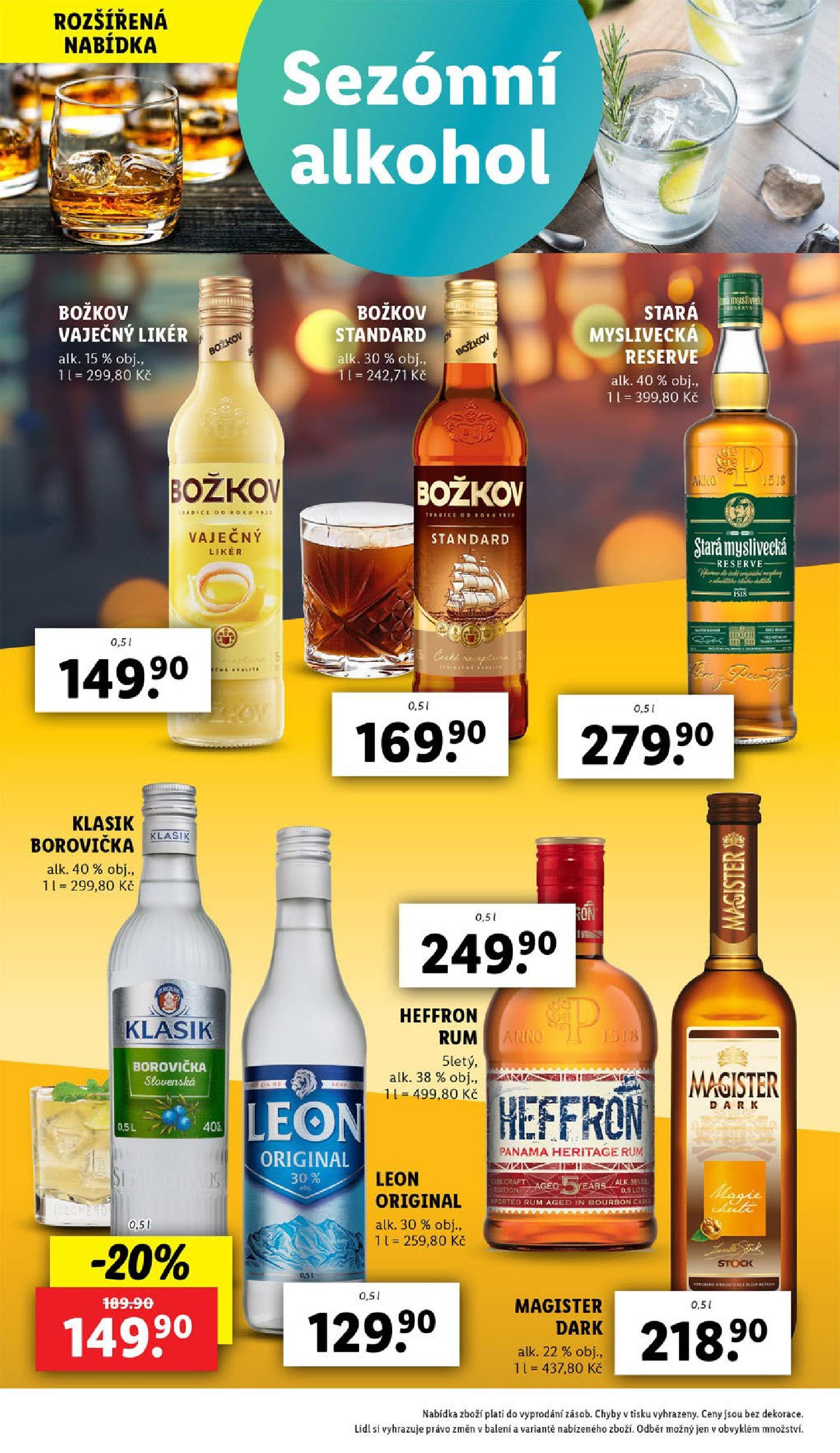 Lidl leták od 19.08.2025 - Nový akční leták | Strana: 26 | Produkty: Rum, Rum Heffron, Magister, Heffron rum