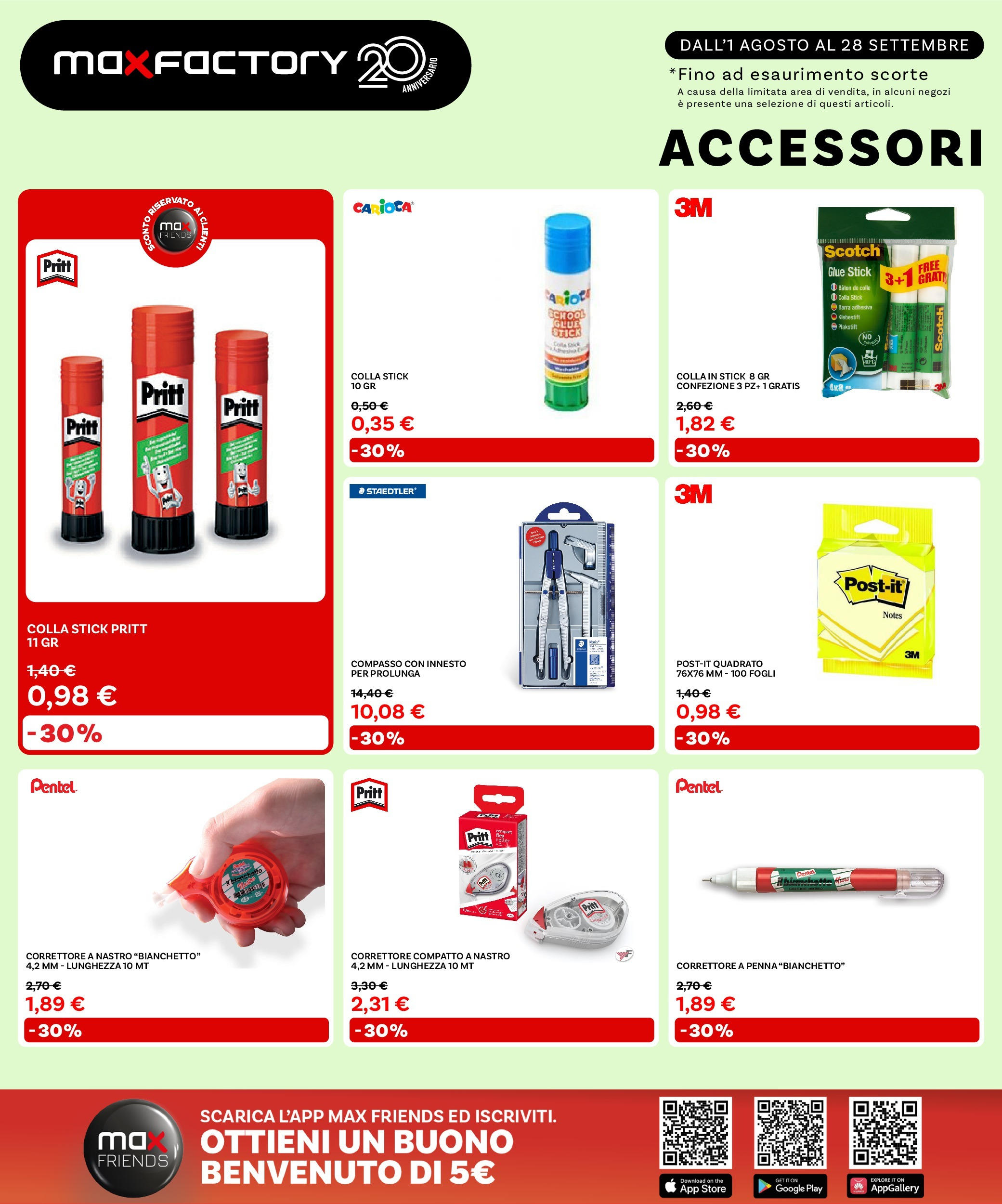 Nuovo Max Factory - Back to school dal 31/07/2025 > offerte anteprima 🛍️ | Pagina: 9 | Prodotti: The, Colla, Compasso, Correttore