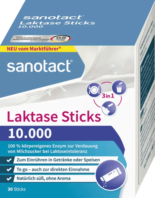 sanotact Laktase 10.000 Sticks 30 St