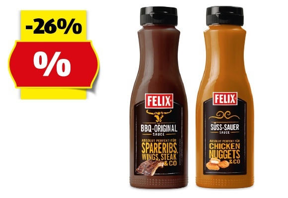 FELIX Saucen, 330 g/345 g/350 g/395 g