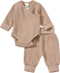 ALANA Set mit Wickelbody und Hose mit Waffel-Struktur, beige, Gr. 62/68