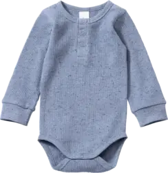 ALANA Body Langarm mit Waffel-Struktur, blau, Gr. 86/92