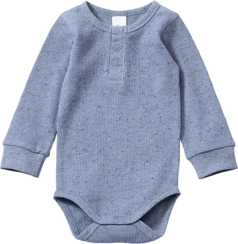 ALANA Body Langarm mit Waffel-Struktur, blau, Gr. 98/104