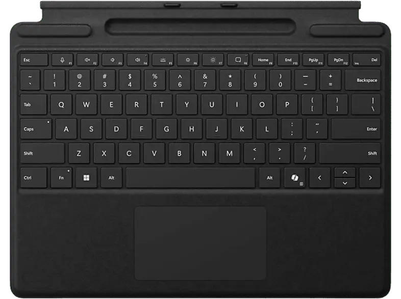 Microsoft Surface Pro Keyboard mit Stiftaufbewahrung - Schwarz; Tastatur