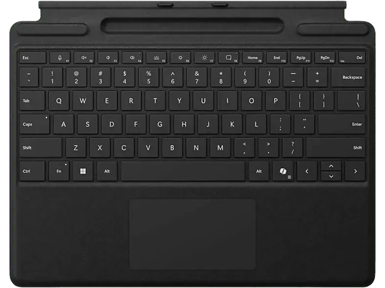 Microsoft Surface Pro Keyboard mit Stiftaufbewahrung - Schwarz; Tastatur