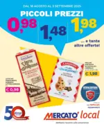 Mercatò Local Piccoli prezzi 0,98 1,48 1,98 - al 03.09.2025