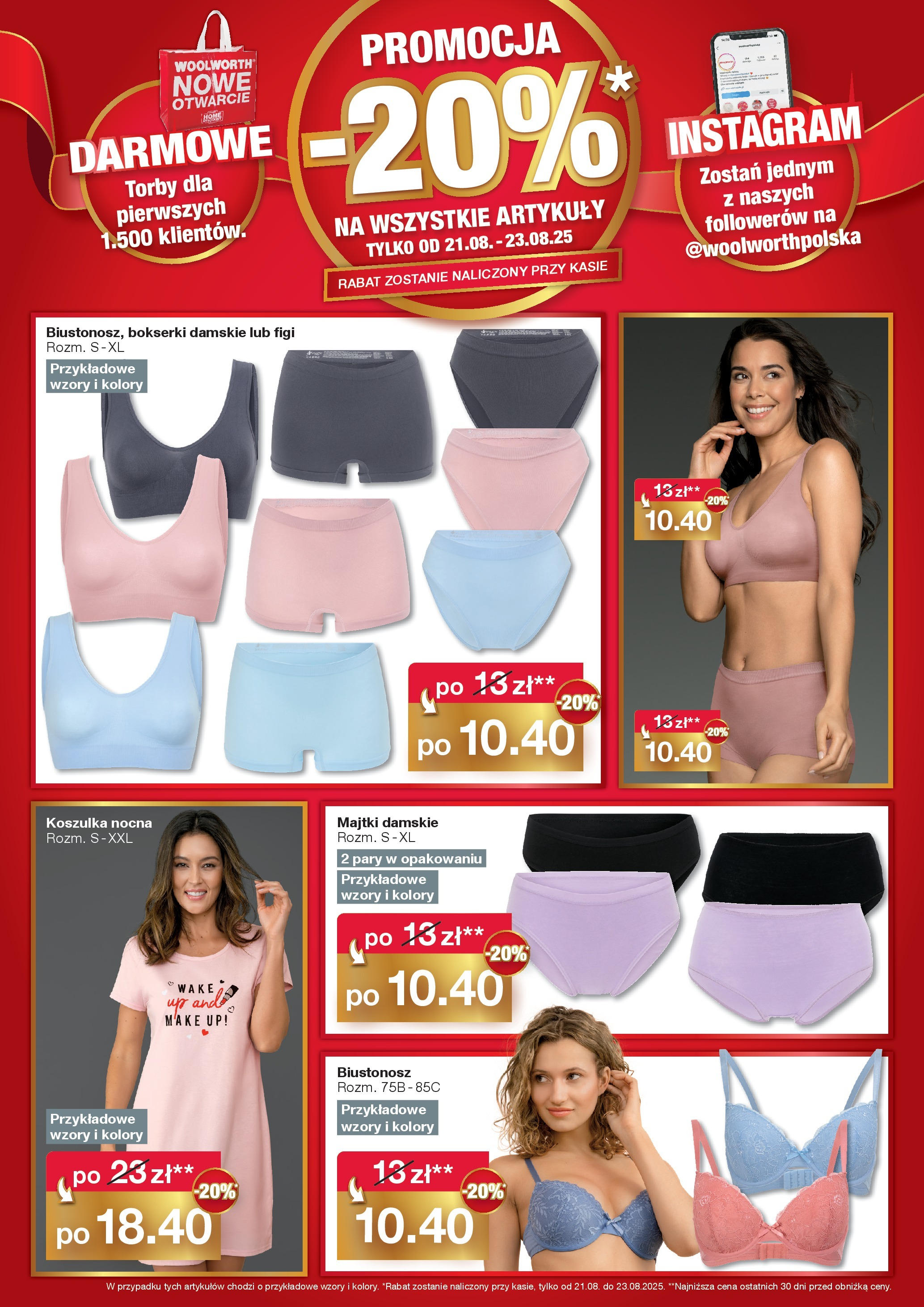 Woolworth - Woolworth: Już w Warszawie od (18.08.2025 - 23.08.2025) | Strona: 3 | Produkty: Majtki, Biustonosz, Bokserki