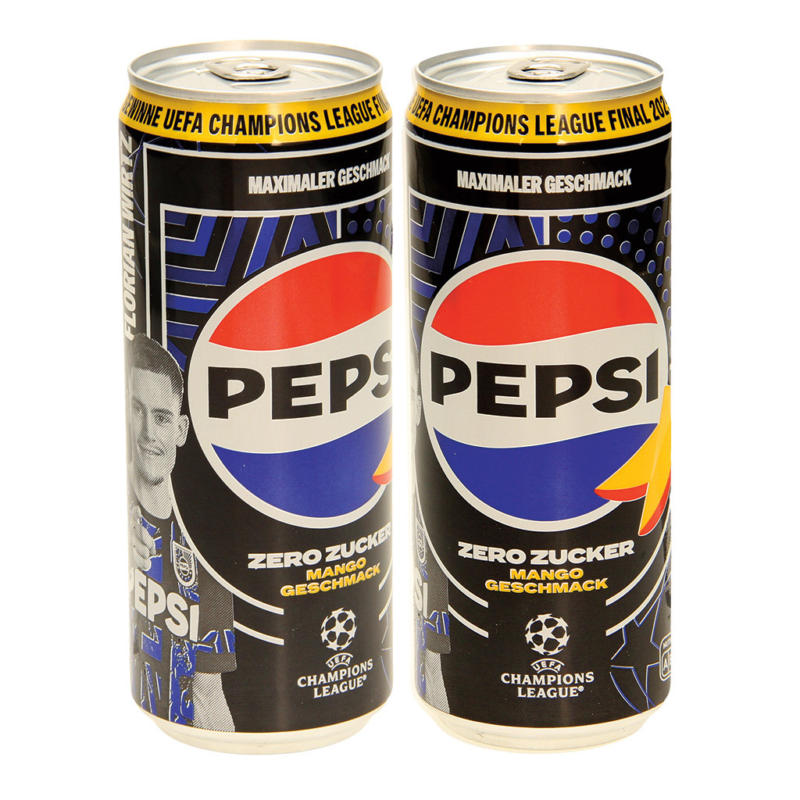 Pepsi Zero Mango - Kohlensäurehaltiges Erfrischungsgetränk mit Mangogeschmack