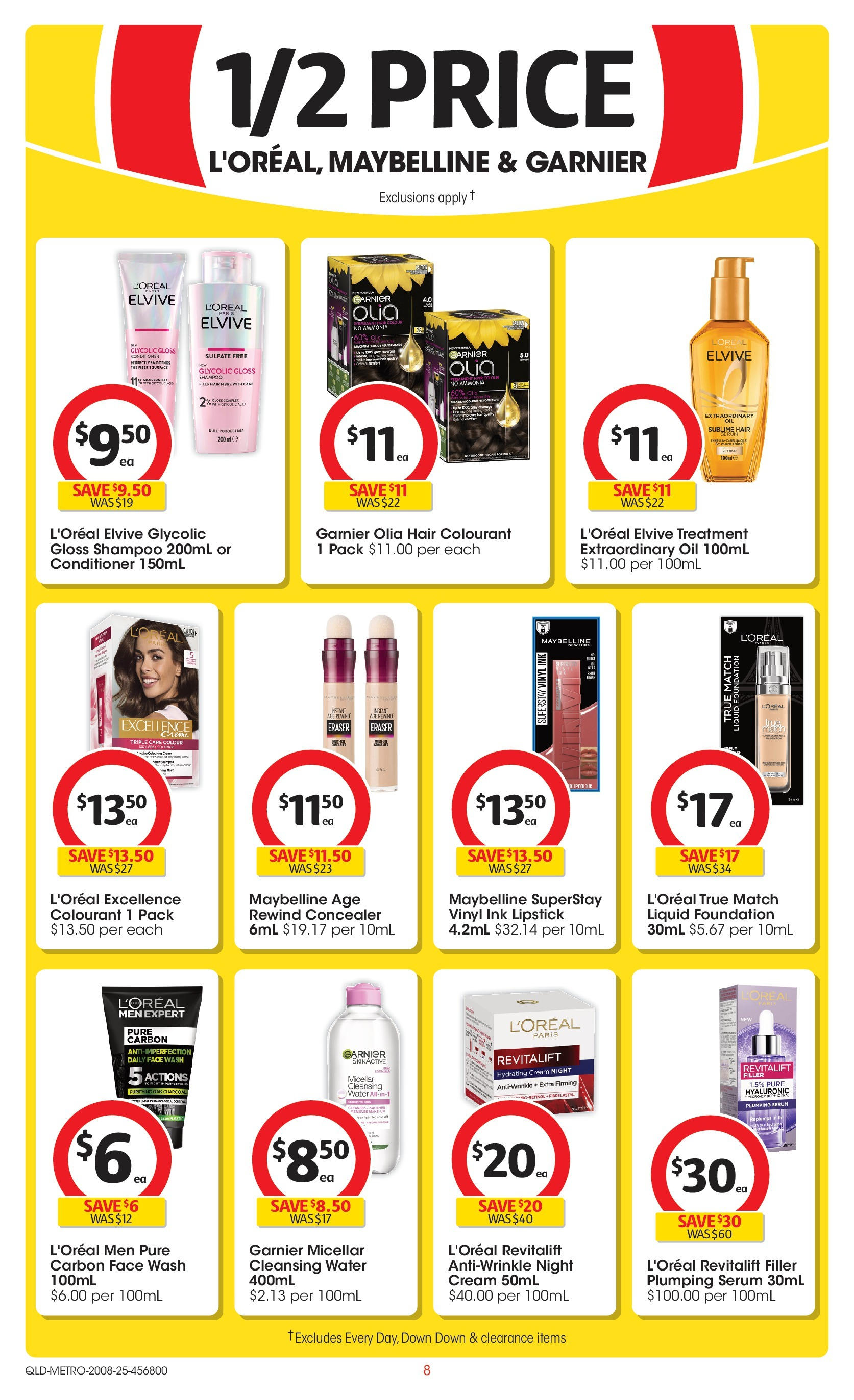 ﻿﻿Coles catalogue valid from 20/08/2025 > Online Australia | Page: 8 | Products: Concealer, Cream, Water, Treatment