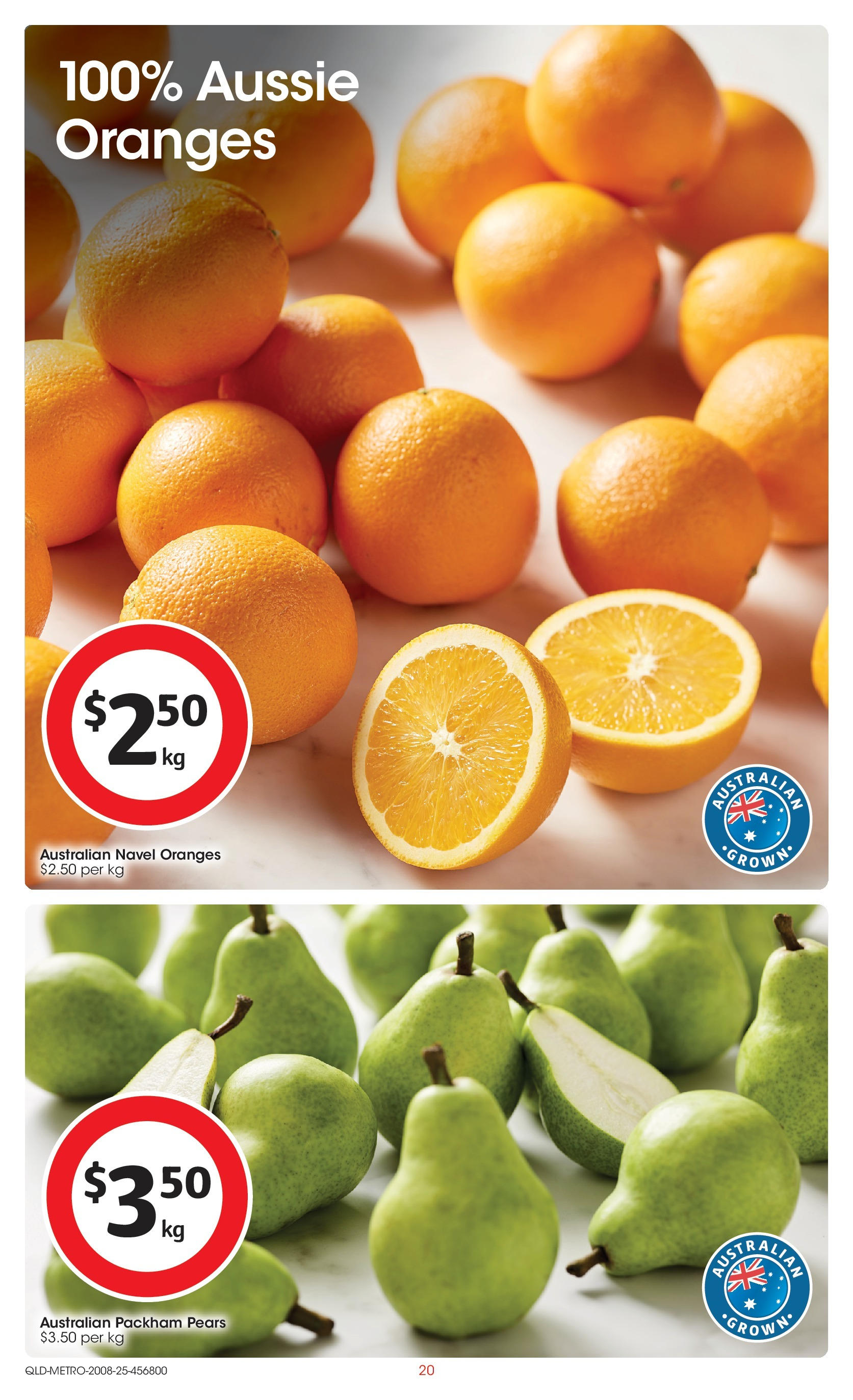 ﻿﻿Coles catalogue valid from 20/08/2025 > Online Australia | Page: 20 | Products: Oranges