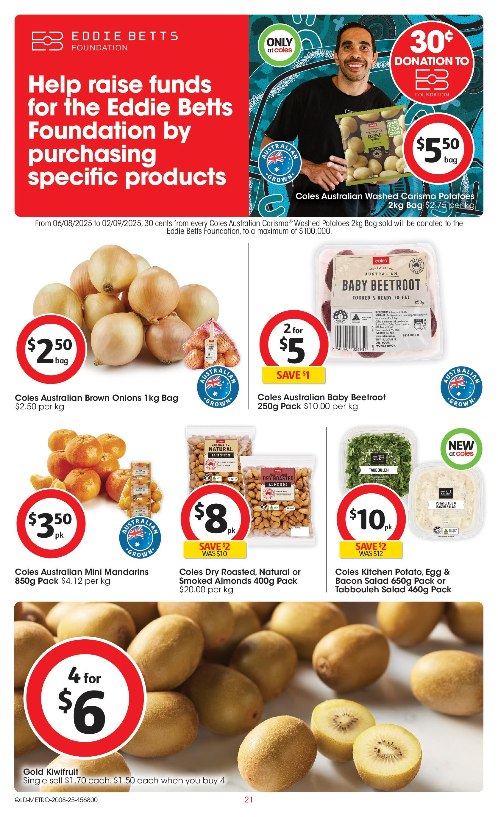 ﻿﻿Coles catalogue valid from 20/08/2025 > Online Australia | Page: 21 | Products: Mandarins, Potatoes, Beetroot, Bag