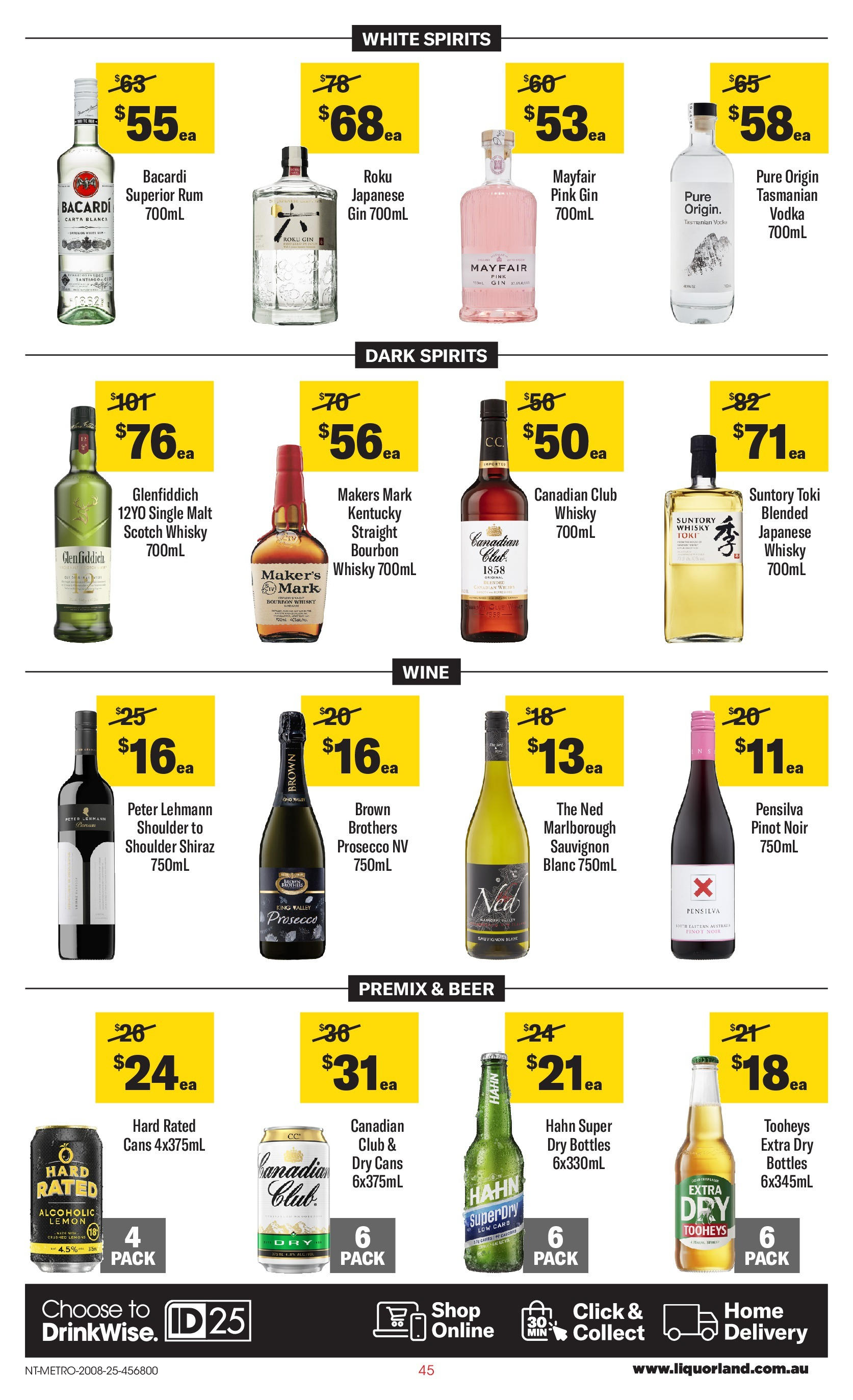 ﻿﻿Coles catalogue valid from 20/08/2025 > Online Australia | Page: 45 | Products: Wine, Beer, Gin, Scotch