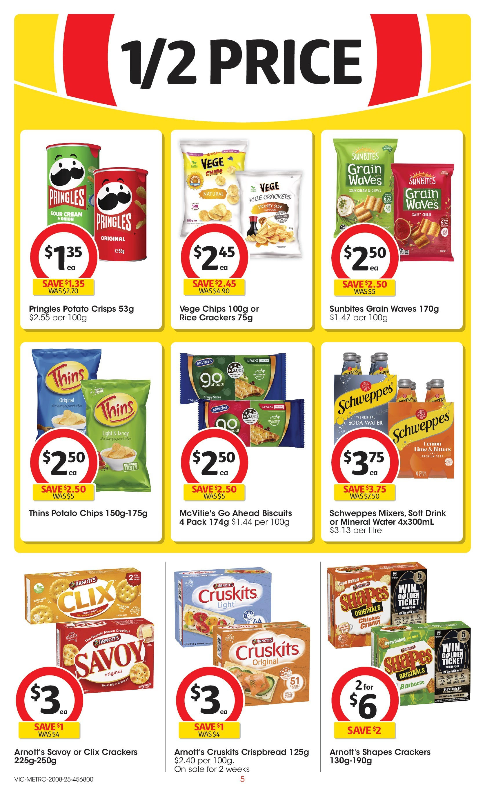 ﻿﻿Coles catalogue valid from 20/08/2025 > Online Australia | Page: 5 | Products: Honey, Sour cream, Chips, Chilli