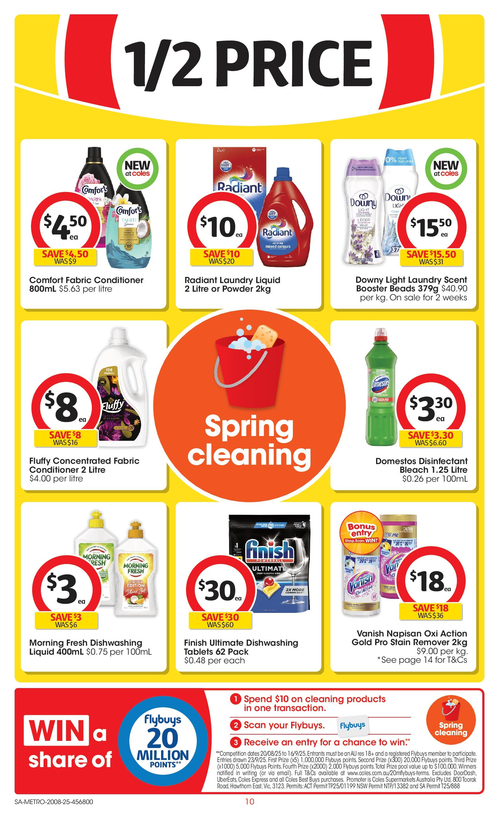 Coles catalogue from 20/08/2025 > Big discounts | Page: 10 | Products: Powder, Stain remover, Laundry, Tablets Coles catalogue valid from 20/08/2025 > Online Australia | Page: 10 | Products: Powder, Stain remover, Laundry, Tablets