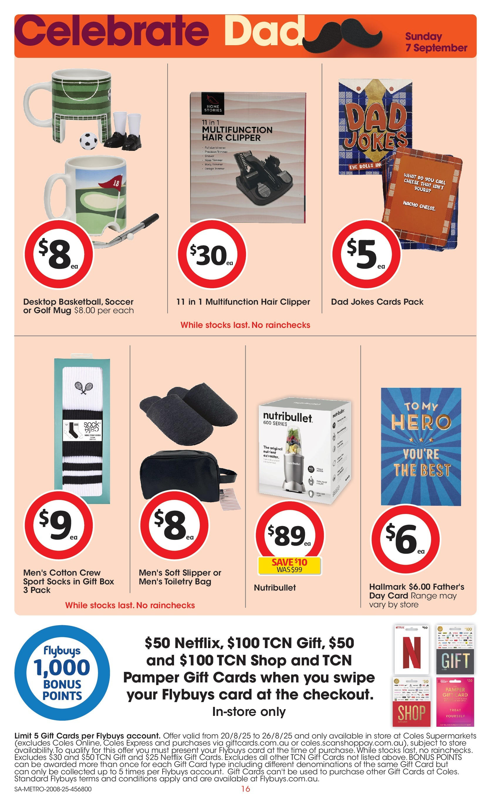 Coles catalogue from 20/08/2025 > Big discounts | Page: 16 | Products: Box, Socks, Desktop, Bag Coles catalogue valid from 20/08/2025 > Online Australia | Page: 16 | Products: Box, Socks, Desktop, Bag
