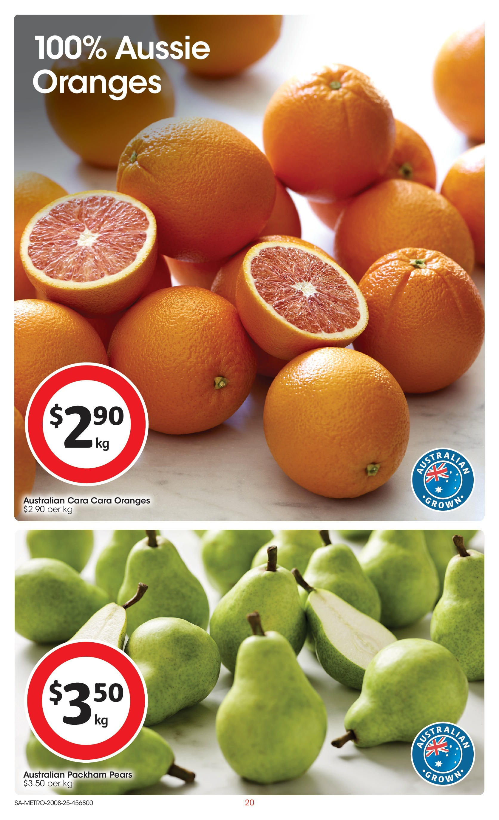Coles catalogue from 20/08/2025 > Big discounts | Page: 20 | Products: Oranges Coles catalogue valid from 20/08/2025 > Online Australia | Page: 20 | Products: Oranges