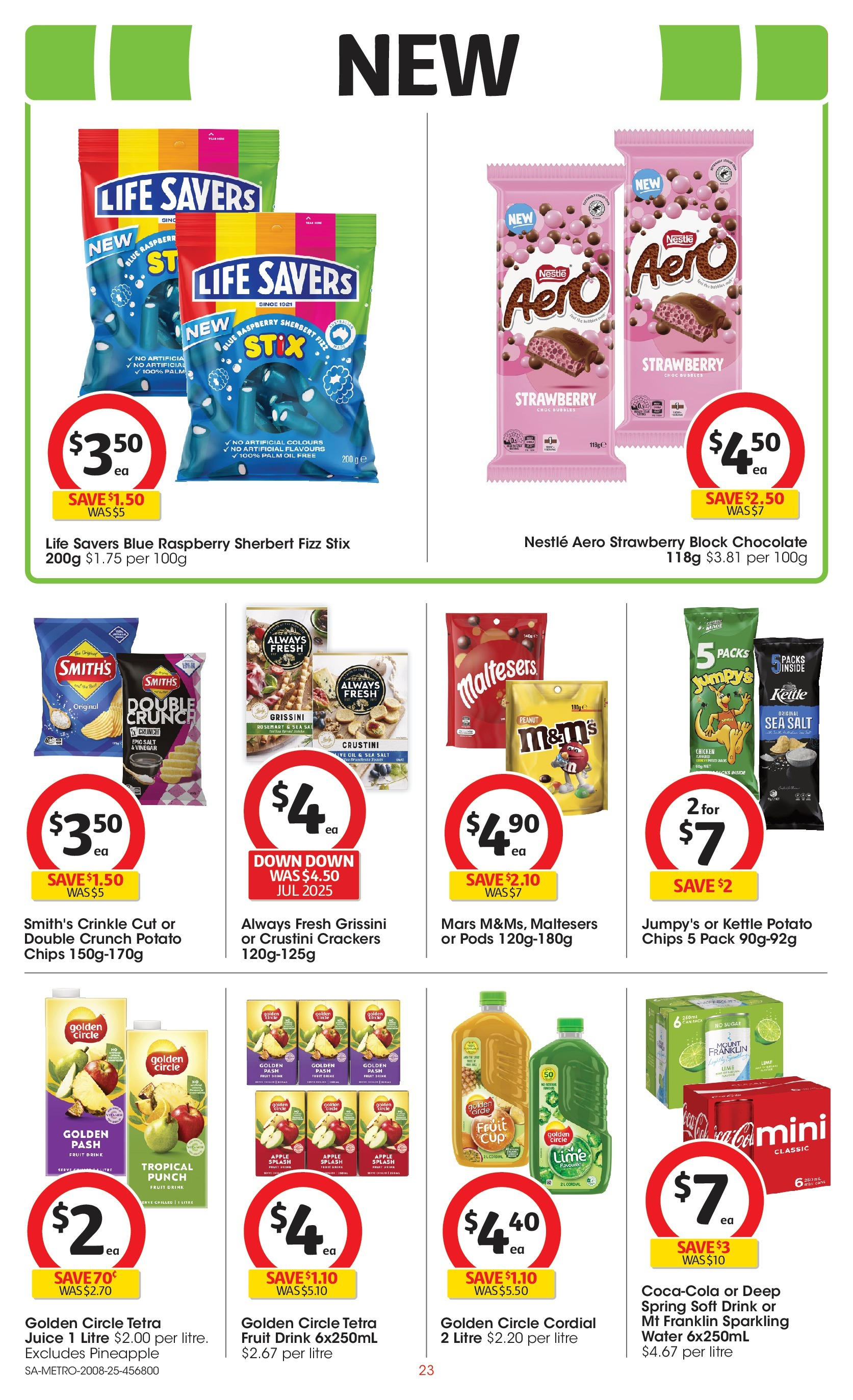 Coles catalogue from 20/08/2025 > Big discounts | Page: 23 | Products: Pineapple, Chips, Lime, Kettle Coles catalogue valid from 20/08/2025 > Online Australia | Page: 23 | Products: Pineapple, Chips, Lime, Kettle
