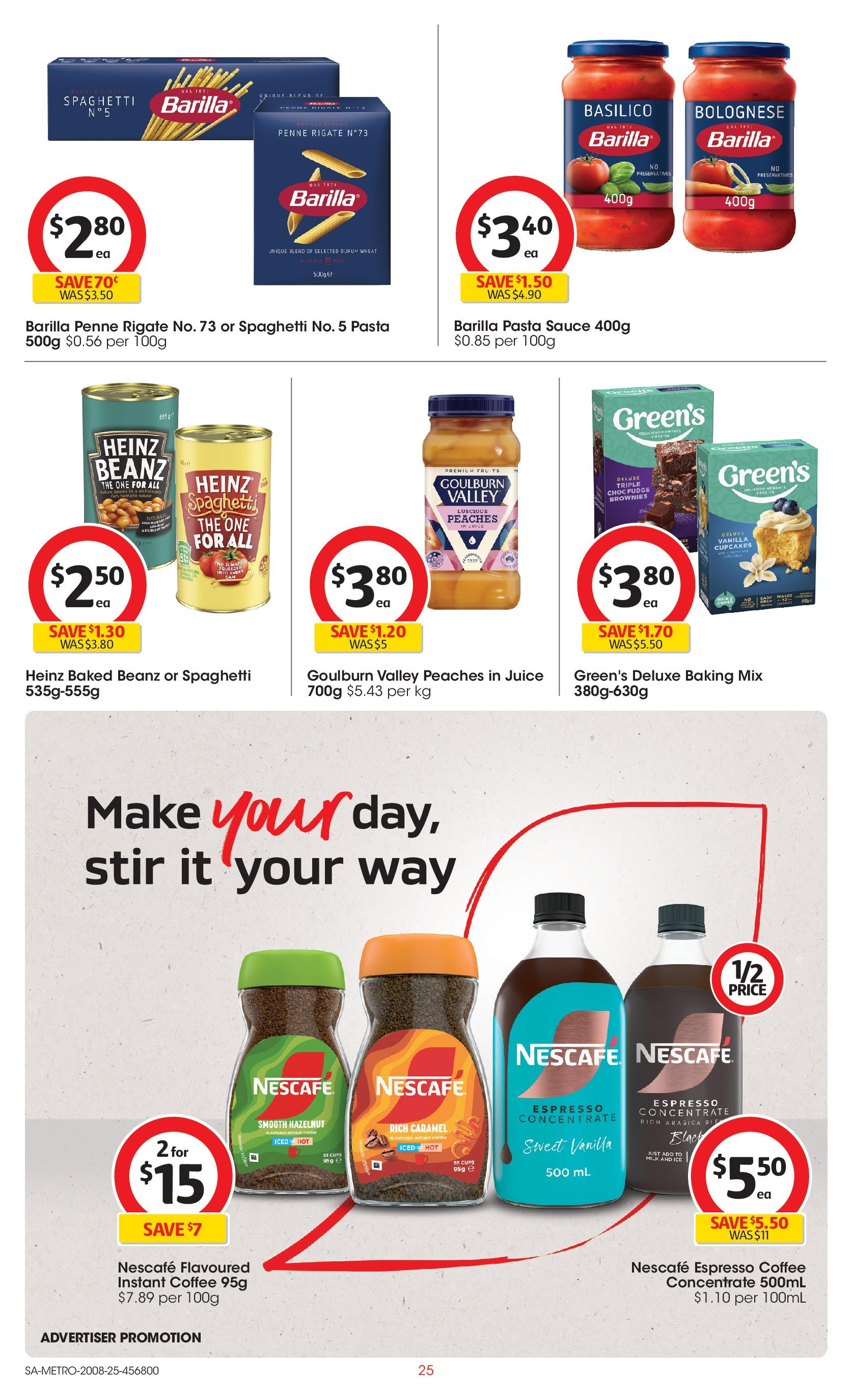Coles catalogue from 20/08/2025 > Big discounts | Page: 25 | Products: Cups, Coffee, Fruits, Sauce Coles catalogue valid from 20/08/2025 > Online Australia | Page: 25 | Products: Cups, Coffee, Fruits, Sauce