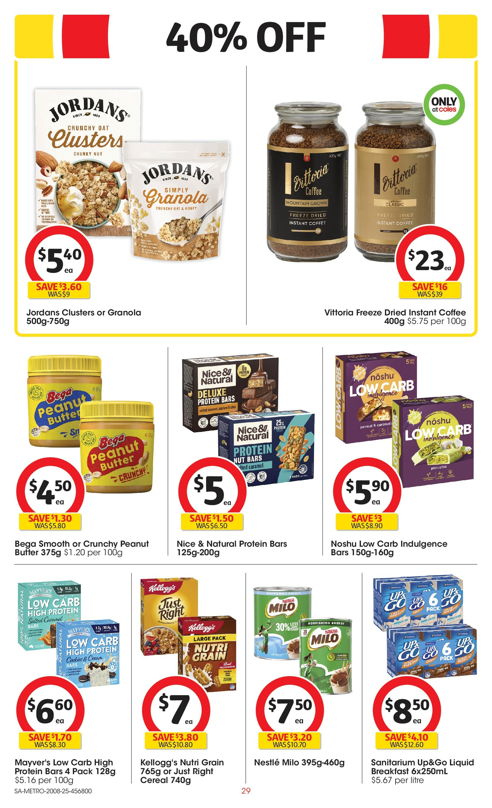 Coles catalogue from 20/08/2025 > Big discounts | Page: 29 | Products: Butter, Coffee, Honey, Cream Coles catalogue valid from 20/08/2025 > Online Australia | Page: 29 | Products: Butter, Coffee, Honey, Cream